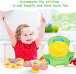 Anubhav Janni Suction Cup Spinner Top Toys 6 Pieces Bee Butterfly Ladybug Cute Animals for Baby Bathing Rotating Cups Children, Sensory Children Strong Fidget Bath 12 18 Months(pack of 1) - Image 5