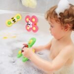Anubhav Janni Suction Cup Spinner Top Toys 6 Pieces Bee Butterfly Ladybug Cute Animals for Baby Bathing Rotating Cups Children, Sensory Children Strong Fidget Bath 12 18 Months(pack of 1) - Image 6