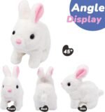 Anubhav Janni Hopping Jumping Rabbit Interactive Electronic Pet Plush Bunny Toy with Sounds and Movements Animated Walking Wiggle Ears Twitch Nose for Kids Dog Movement Sound (Pack of 1) - Image 2