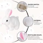 Anubhav Janni Hopping Jumping Rabbit Interactive Electronic Pet Plush Bunny Toy with Sounds and Movements Animated Walking Wiggle Ears Twitch Nose for Kids Dog Movement Sound (Pack of 1) - Image 5