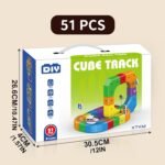 Anubhav Janni Electric Train Set with 3D Magic Flexible Race Tracks for Kids Gravity Defying Racing Building Blocks Track Early Learning Modular Educational Toy DIY Cube Rail ( pack of 1) - Image 3