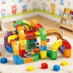 Anubhav Janni Electric Train Track Set for Kids 3D Magic Flexible Race Gravity Defying Building Blocks Modular Educational Toy Boys Girls DIY Cube Rail 51 Pcs Multicolour Ages 3+ Loop(pack of 1) - Image 2
