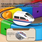 Anubhav Janni Electric Train Track Set for Kids 3D Magic Flexible Race Gravity Defying Building Blocks Modular Educational Toy Boys Girls DIY Cube Rail 51 Pcs Multicolour Ages 3+ Loop(pack of 1) - Image 4