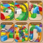 Anubhav Janni Electric Train Track Set for Kids 3D Magic Flexible Race Gravity Defying Building Blocks Modular Educational Toy Boys Girls DIY Cube Rail 51 Pcs Multicolour Ages 3+ Loop(pack of 1) - Image 5