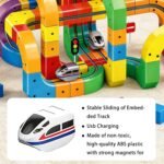 Anubhav Janni Electric Train Track Set for Kids 3D Magic Flexible Race Gravity Defying Building Blocks Modular Educational Toy Boys Girls DIY Cube Rail 51 Pcs Multicolour Ages 3+ Loop(pack of 1) - Image 8
