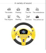 Anubhav Janni Simulated Steering Wheel Toy Pretend Adventure for Kids Pink Plastic Toys Hobbies Preschool Play Other Car Dashboard Simulator Electric Baby with Sound Driving Vocal (pack of 1) - Image 3