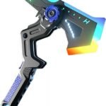 Anubhav Janni Dual Axe Blade with Mist Spray One Button Switching 7Color Change LED Light up Blades Battle Transforming Science Fiction Toy Vibration Sound Effect Gift Sword Smoke Spark(Pack of 1)