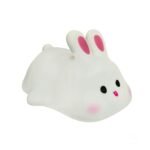 Anubhav Janni Children's Night Light 7 Colours LED Bedside Lamp with Timer USB Silicone Nursing Children Dimmable Portable Touch for Room Decoration Sleeping Cute Rabbit up Bunny (pack of 1)