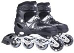 Anubhav Janni Featch New Inline Skates, Adjustable Roller Skates For Boys Kids Girls 7 To 14 Years Unisex Outdoor Skating Shoes Blades With Led Flash Lights Featuring Wheels  (pack of 1) - Image 2