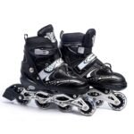 Anubhav Janni Featch New Inline Skates, Adjustable Roller Skates For Boys Kids Girls 7 To 14 Years Unisex Outdoor Skating Shoes Blades With Led Flash Lights Featuring Wheels  (pack of 1) - Image 4