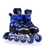 Anubhav Janni New Inline Skates Adjustable Roller for Boys Kids Girls 7 to 14 Years Unisex Outdoor Skating Shoes Blades with Lǝd FгaHh Lights Featuring Wheels Led Flash Wheels(pack of 1)