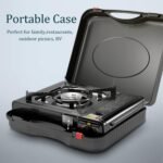 Anubhav Janni Portable Camping Gas Stove Mini 1 Burner Butane Propane Dual Fuel Travel with Carry Case Lightweight Wind-Resistant Outdoor Cooking Cooker Compact Camp 2.9 KW Automatic (pack of 1) - Image 2