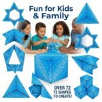 Anubhav Janni Magic Magnetic Puzzle Cube Foldable 3D Shape-Shifting Fidget Toy for Stress Relief & Fun Educational Brain Teaser with 72 Shape Combinations All Ages Changeable Art(pack of 1) - Image 3