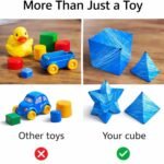 Anubhav Janni Magic Magnetic Puzzle Cube Foldable 3D Shape-Shifting Fidget Toy for Stress Relief & Fun Educational Brain Teaser with 72 Shape Combinations All Ages Changeable Art(pack of 1) - Image 4