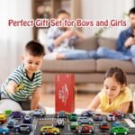 Anubhav Janni 8 PCS Alloy Metal Toy Cars Set with Storage Carry Case Parking Display Box Die Cast Mini Racing Collection Kids Vehicles Gift for Boys Girls Toddlers 3 Years Pull(pack of 1) - Image 2