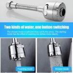 Anubhav Janni Switch Turbo Flex Rotating Faucet Extension Dual Water Flow Tap Nozzle Kitchen Sink Flexible Stainless Steel Water Saving Attachment Aerator Mode Extender Bathroom (Pack Of 1 Pcs) - Image 5