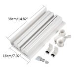 Anubhav Janni Tripple Paper Dispenser Kitchen Triple Holder Wrap Center Holds Silver Foil Plastic Wrap Towels Roll Foil Cling Film Tissue Wall Mounted Stand Foil Cling Stand (Pack Of 1 Pcs) - Image 9