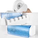 Anubhav Janni Toothbrush Holder Self Adhesive Toothbrush Holder With Cover For Bathroom Wall Mounted Organizer Rack Shower Dorm Cabinet  Self Adhesive Plastic (Pack Of 1 Pcs) - Image 2