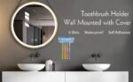 Anubhav Janni Toothbrush Holder Self Adhesive Toothbrush Holder With Cover For Bathroom Wall Mounted Organizer Rack Shower Dorm Cabinet  Self Adhesive Plastic (Pack Of 1 Pcs) - Image 7