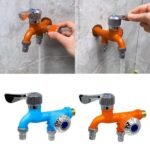 Anubhav Janni 2 In 1 Water Tap Faucet In Multifunction Dual Function Kitchen Sink Hot Cold Flushing Washing Machine Home Bathroom Outdoor Garden Use Mop Pool Home Bathroom Garden (Pack Of 1 Pcs) - Image 3