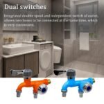 Anubhav Janni 2 In 1 Water Tap Faucet In Multifunction Dual Function Kitchen Sink Hot Cold Flushing Washing Machine Home Bathroom Outdoor Garden Use Mop Pool Home Bathroom Garden (Pack Of 1 Pcs) - Image 4