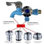 Anubhav Janni 2 In 1 Water Tap Faucet In Multifunction Dual Function Kitchen Sink Hot Cold Flushing Washing Machine Home Bathroom Outdoor Garden Use Mop Pool Home Bathroom Garden (Pack Of 1 Pcs) - Image 5