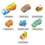 Anubhav Janni Fun Auto Autos Mini Medium Fun Autos Vehicle Pull Back Car Unbreakable Toys Friction Power Push  Cars Trucks Buses Planes For Toddlers Vehicles Go Crawling Toy (Set Of 7 Pcs) - Image 2