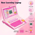 Anubhav Janni Pink Laptop Learner Learning Interactive ABC Words Numbers Games Toy laptop Toy Kids Learning Laptop  Baby Computer Children Interactive Electronic Toddler Study (Pack Of 1 Pcs) - Image 2