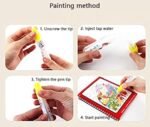Anubhav Janni Magic Water Painting Book Marker For Kids Educational Promote Fine Motor Drawing Skills Reusable Mess Free Art Quick Dry Technology Doodle Pen Board Children (Pack Of 1 Pcs) - Image 2