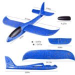 Anubhav Janni Led Light Foam Plane With LED Light Dual Flight Mode Glider Large Throwing Children's Kids Airplane Toy Glider Flying Launcher Aircraft Outdoor Gift Boys Girls (Pack Of 1 Pcs) - Image 2