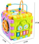 Anubhav Janni Activity Cube Plastic Baby And Toddler First's Block Shape Sorter Colors ABCD Toys For Multi Purpose Educational Learning Music Center Play Square Toy Gift Boy (Pack Of 1 Pcs) - Image 2