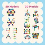 Anubhav Janni Magnetic Stick Building Block Sticks Blocks Kids Toys Boys Educational Stem Learning Magnet Balls Game Set Girls Jumbo Size Girls Magnetic Multicolor (Pack Of 1 Pcs , Set Of 36) - Image 2