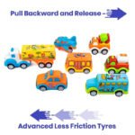 Anubhav Janni Fun Auto Autos Mini Medium Fun Autos Vehicle Pull Back Car Unbreakable Toys Friction Power Push  Cars Trucks Buses Planes For Toddlers Vehicles Go Crawling Toy (Set Of 7 Pcs) - Image 3