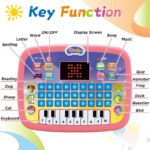 Anubhav Janni Mini Tablet Laptop Learning Interactive ABC Words Numbers Games Toy laptop Toy Kids Learning Laptop  Baby Computer Children Interactive Electronic Toddler Study (Pack Of 1 Pcs) - Image 3