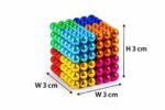 Anubhav Janni Magnetic Ball Balls New Trending Toys For Kids Educational Learning Cube With Metal Storage Tin Rainbow Color Pen Fidget Cool Gadget Toy (Pack Of 1 Pcs , Set 216) - Image 3