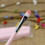 Anubhav Janni Makeup Brush Set For Face And Eye Soft Bristles Cosmetic Brushes Kit Foundation Powder Blush Eyeshadow Portable Tools Bristle Pink For Women Girls Professional (Pack Of 1 Pcs , 5) - Image 3