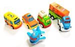 Anubhav Janni Fun Auto Autos Mini Medium Fun Autos Vehicle Pull Back Car Unbreakable Toys Friction Power Push  Cars Trucks Buses Planes For Toddlers Vehicles Go Crawling Toy (Set Of 5 Pcs) - Image 4