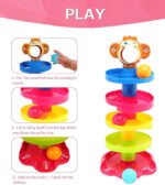Anubhav Janni Roll Ball Toy Fun Interactive Rolling Game Kids Swirling Ramp Rattle Balls Stack Go Development Educational Toys Baby Toddler Monkey Babies Toddlers (Pack Of 1 Pcs) - Image 4