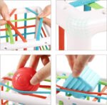Anubhav Janni Shape Sorter Toys For Kids Shapes Montessori Toddler Soothing Kids Interactive Early Educational Sorter Toy Kids Baby Preschool Wooden Plastic Box (Pack Of 1 Pcs) - Image 4