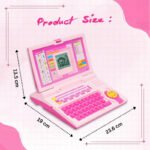 Anubhav Janni Pink Laptop Learner Learning Interactive ABC Words Numbers Games Toy laptop Toy Kids Learning Laptop  Baby Computer Children Interactive Electronic Toddler Study (Pack Of 1 Pcs) - Image 4