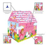 Anubhav Janni Pink Princess Tent Colorfull And Light Weight Children Play House Years Old Kids Girls Boys Foldable Toys Indoor Outdoor Lightweight Toy Colorful Home Birthday Gift (Pack Of 1 Pcs) - Image 4