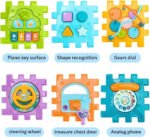 Anubhav Janni Activity Cube Plastic Baby And Toddler First's Block Shape Sorter Colors ABCD Toys For Multi Purpose Educational Learning Music Center Play Square Toy Gift Boy (Pack Of 1 Pcs) - Image 4