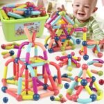Anubhav Janni Magnetic Stick Building Block Sticks Blocks Kids Toys Boys Educational Stem Learning Magnet Balls Game Set Girls Jumbo Size Girls Magnetic Multicolor (Pack Of 1 Pcs , Set Of 25) - Image 4