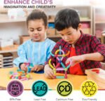 Anubhav Janni Magnetic Stick Building Block Sticks Blocks Kids Toys Boys Educational Stem Learning Magnet Balls Game Set Girls Jumbo Size Girls Magnetic Multicolor (Pack Of 1 Pcs , Set Of 42) - Image 4