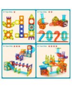 Anubhav Janni Light Magnetic Marble Blocks Run Set STEM Building Toy With LED Lights For Kids Educational Construction Game Boys Girls Track Girls (Pack Of 1 Pcs , 49) - Image 4