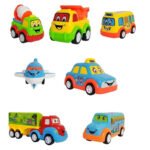 Anubhav Janni Fun Auto Autos Mini Medium Fun Autos Vehicle Pull Back Car Unbreakable Toys Friction Power Push  Cars Trucks Buses Planes For Toddlers Vehicles Go Crawling Toy (Set Of 7 Pcs) - Image 5