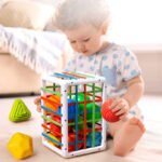 Anubhav Janni Shape Sorter Toys For Kids Shapes Montessori Toddler Soothing Kids Interactive Early Educational Sorter Toy Kids Baby Preschool Wooden Plastic Box (Pack Of 1 Pcs) - Image 5