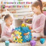 Anubhav Janni Activity Cube Plastic Baby And Toddler First's Block Shape Sorter Colors ABCD Toys For Multi Purpose Educational Learning Music Center Play Square Toy Gift Boy (Pack Of 1 Pcs) - Image 6