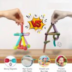 Anubhav Janni Magnetic Stick Building Block Sticks Blocks Kids Toys Boys Educational Stem Learning Magnet Balls Game Set Girls Jumbo Size Girls Magnetic Multicolor (Pack Of 1 Pcs , Set Of 42) - Image 6