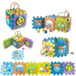 Anubhav Janni Activity Cube Plastic Baby And Toddler First's Block Shape Sorter Colors ABCD Toys For Multi Purpose Educational Learning Music Center Play Square Toy Gift Boy (Pack Of 1 Pcs) - Image 7